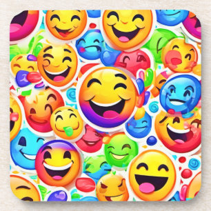 Dessous-de-verre Joyful Emotion Art : Peinture colorée