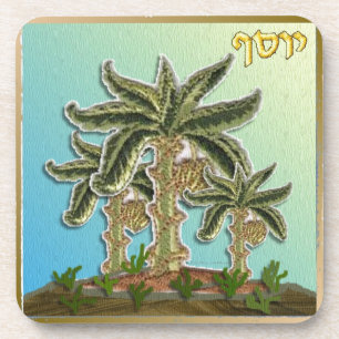 Dessous-de-verre Judaica 12 Tribes d'Israël