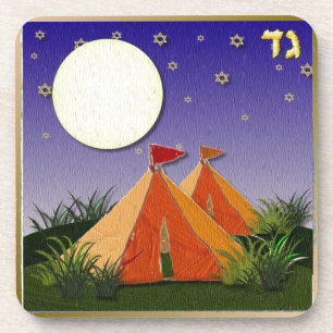 Dessous-de-verre Judaica 12 Tribes of Israel Gad