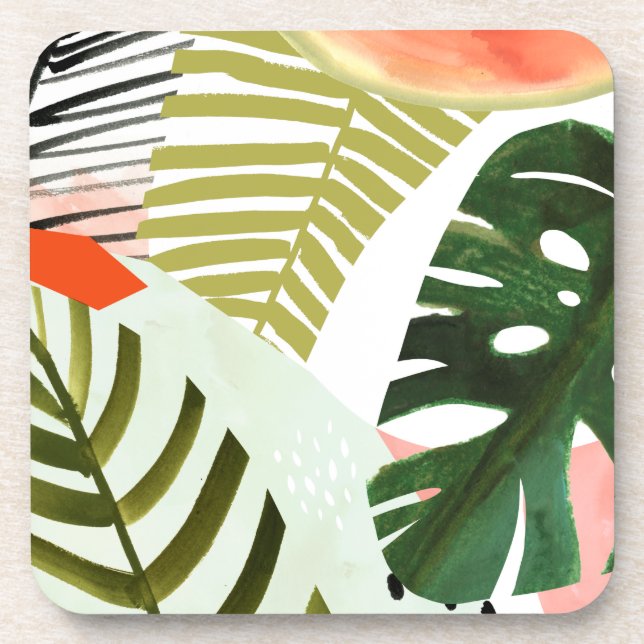 Dessous-de-verre Jungle battre la végétation tropicale (Devant)
