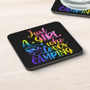 Dessous-de-verre Juste une fille qui aime camper   