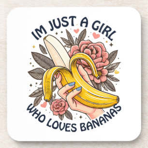 Dessous-de-verre Juste une fille qui aime les bananes