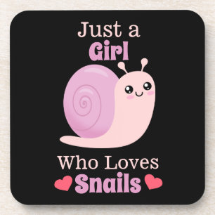 Dessous-de-verre Juste une fille qui aime les escargots