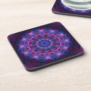 Dessous-de-verre Kaleidoscope Apophyse Coeurs Mandala