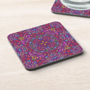 Dessous-de-verre Kaleidoscope Violet Motif Orné
