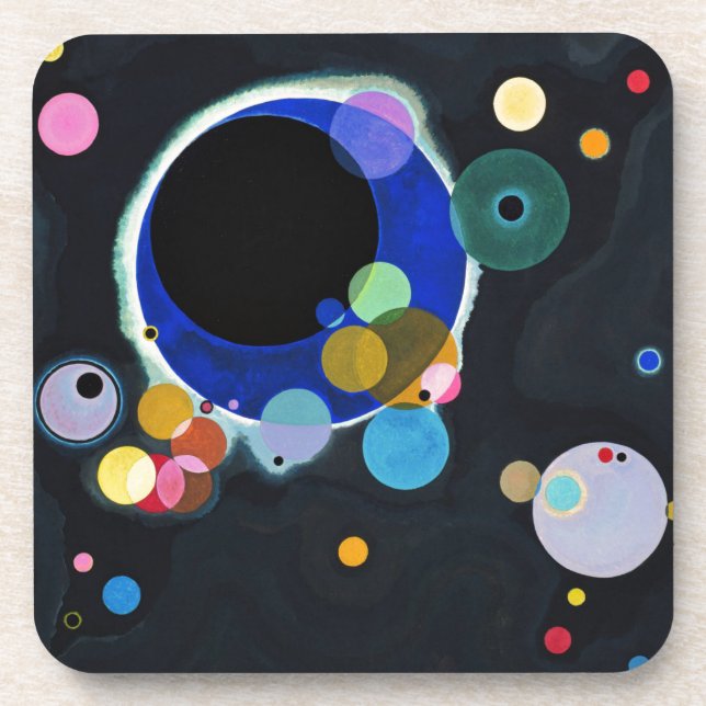 Dessous-de-verre Kandinsky Plusieurs Cercles Artwork (Devant)