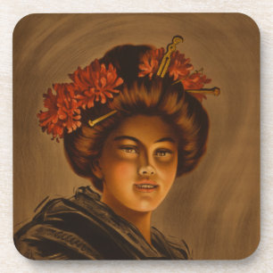 Dessous-de-verre Karama : Actrice japonaise Romance Geisha