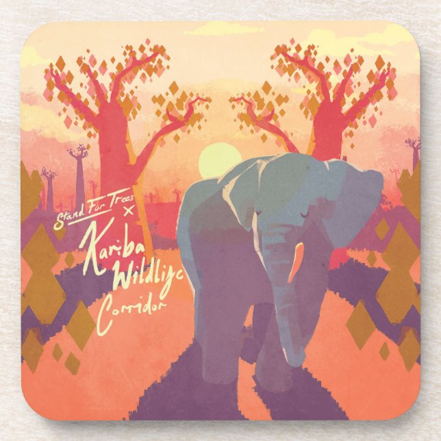 Dessous-de-verre Kariba Wildlife Corridor Beverage Coaster (Devant)
