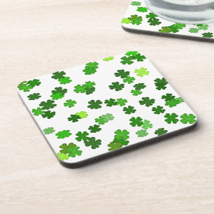 Dessous-de-verre Kelly green "Shamrocks en train de tomber"