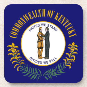 Dessous-de-verre Kentucky : Drapeau d'État américain du Commonwealt