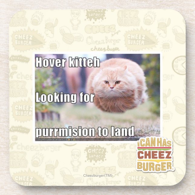 Dessous-de-verre Kitteh de vol plané (Devant)