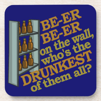 Dessous-de-verre La bière drôle sur le mur