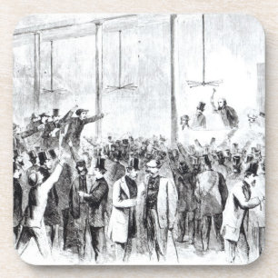 Dessous-de-verre La bourse des valeurs de Gallagher (gravure)