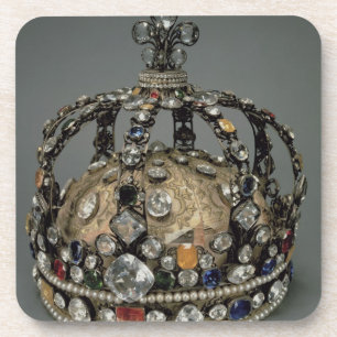 Dessous-de-verre La couronne de Louis XV, 1722 (argent doré, repla