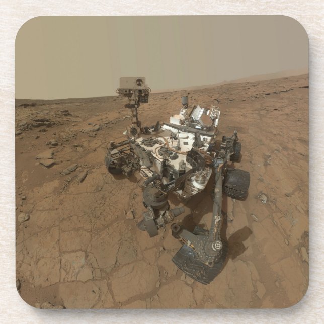 Dessous-de-verre La Curiosité A Rover Sur La Surface De Mars. (Devant)
