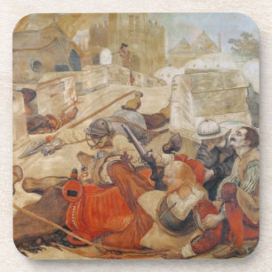 Dessous-de-verre La défense de Bradshaw de Manchester (1642)