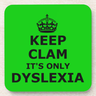 Dessous-de-verre La dyslexie gardent le calme et continuent