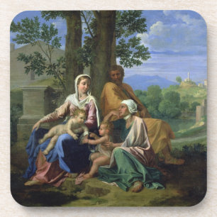 Dessous-de-verre La famille sainte avec des solides solubles. John,