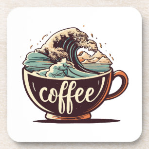 Dessous-de-verre La Grande Vague De Café