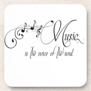 Dessous-de-verre La Musique Est La Voix De L'Âme