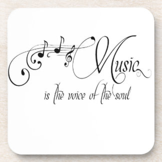 Dessous-de-verre La Musique Est La Voix De L'Âme