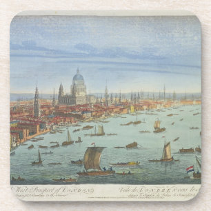 Dessous-de-verre La perspective occidentale du sud de Londres, de