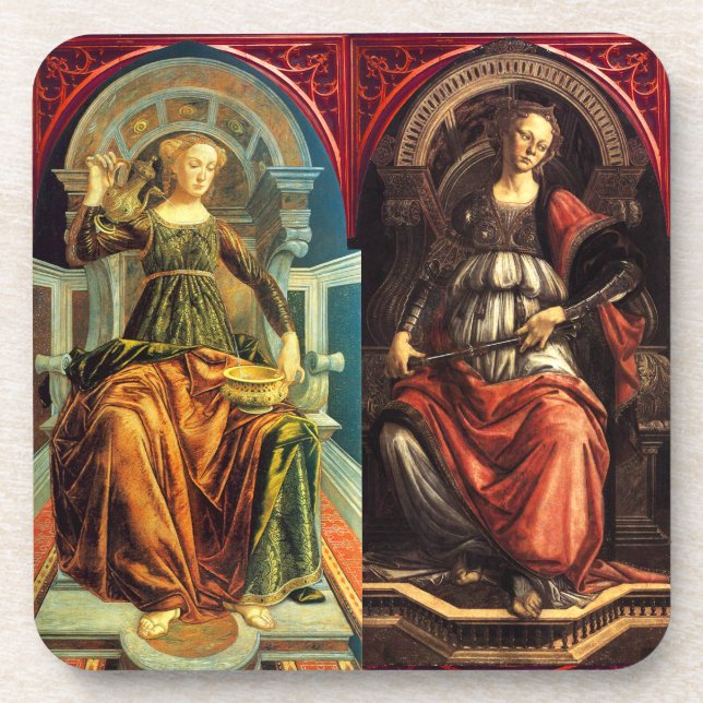 DESSOUS-DE-VERRE LA RENAISSANCE ANTIQUE TAROTS/MODÉRATION - COURAGE (Devant)