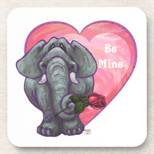 Dessous-de-verre La Saint-Valentin des éléphants