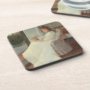 Dessous-de-verre La soeur de l'artiste à une fenêtre, 1869