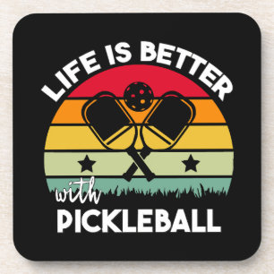 Dessous-de-verre La vie est meilleure avec Pickleball