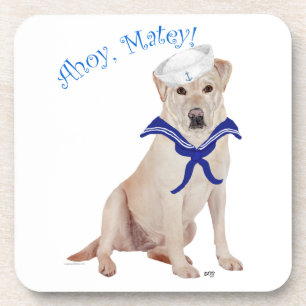 Dessous-de-verre Labrador Retriever Jaune Marin