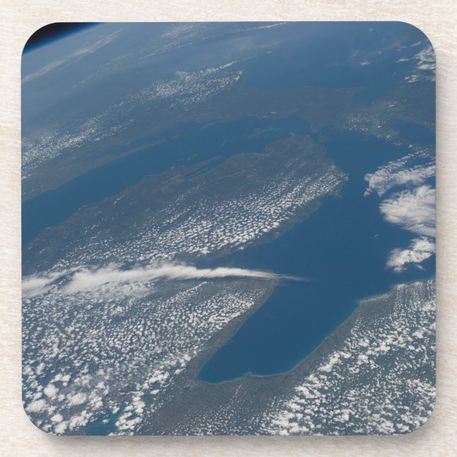 Dessous-de-verre Lac Michigan, Lac Huron Et État Du Michigan. (Devant)