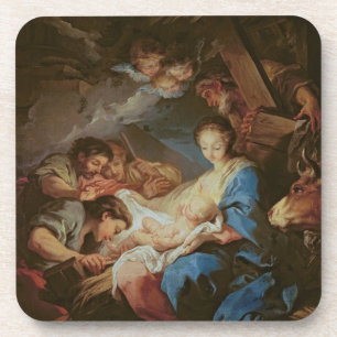 Dessous-de-verre L'adoration des bergers (huile sur la toile) 2