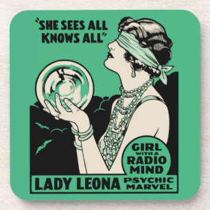 Dessous-de-verre Lady Leona Fortune Teller - Girl With A Radio Mind