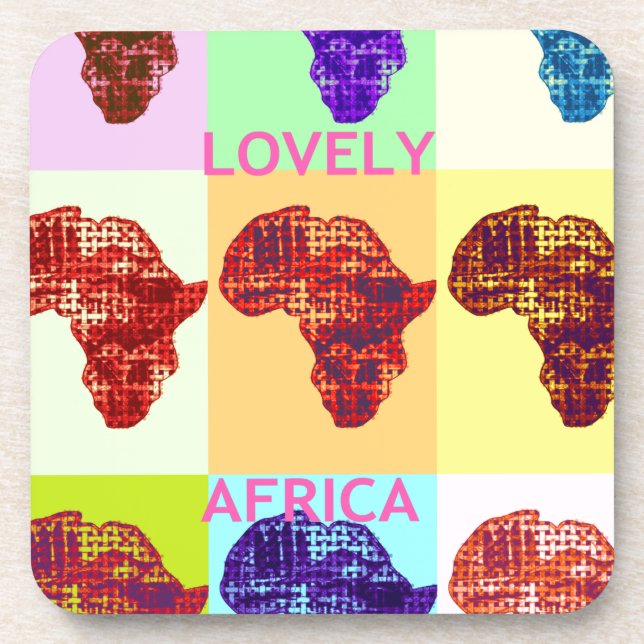 DESSOUS-DE-VERRE L'AFRIQUE AMOUREUSE (Devant)
