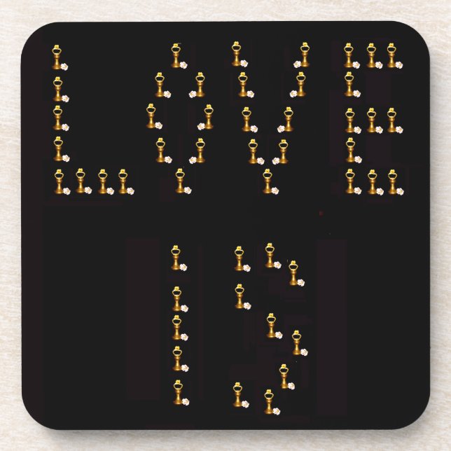 Dessous-de-verre L'amour est (Devant)