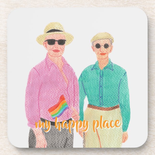 Dessous-de-verre L'amour est la fierté de l'amour Saint-Valentin (Devant)