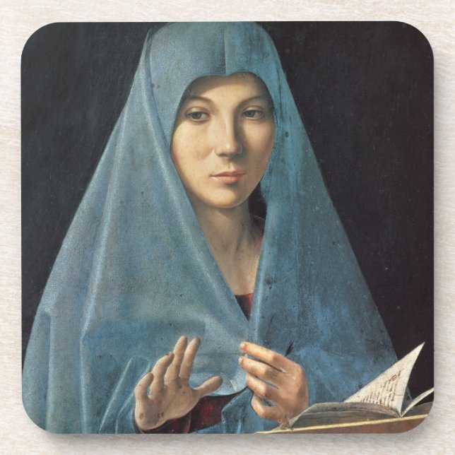 Dessous-de-verre L'annonce, 1474-75 (huile sur le panneau) (Devant)