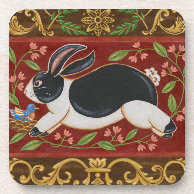 Dessous-de-verre Lapin Folk (Devant)