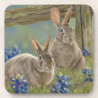 Dessous-de-verre Lapins et Bluebonnets