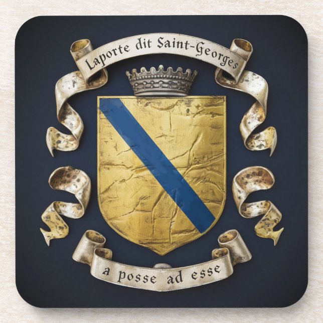 Dessous-de-verre Laporte dit Saint Georges Armoiries 5 (Devant)