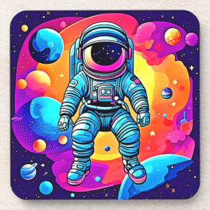 Dessous-de-verre L'art de la caricature spatiale : les astronautes