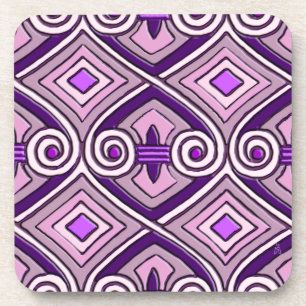 Dessous-de-verre L'Art Déco Fait La Perse (Purples Lumineux)