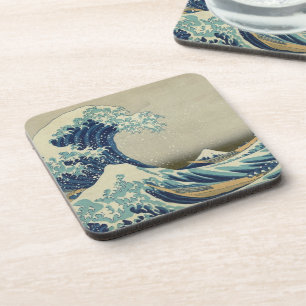 Dessous-de-verre L'art japonais vintage, La Grande Vague par Hokusa