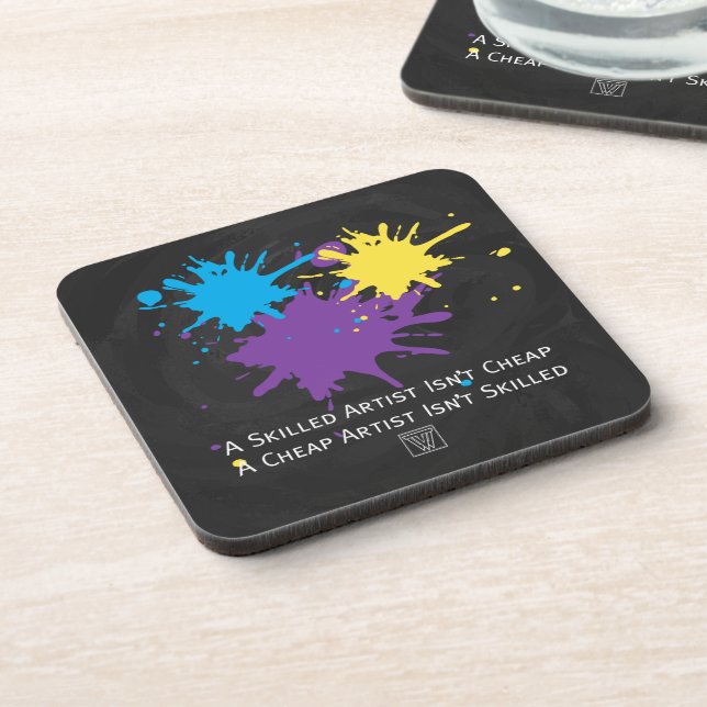 Dessous-de-verre L'art n'est pas bon marché (Côté gauche)