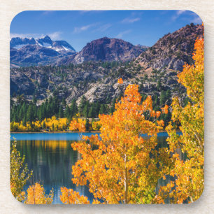 Dessous-de-verre L'automne autour du lac June, Californie