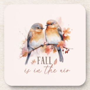 Dessous-de-verre L'Automne Est Dans L'Air - Beaux Oiseaux Et Feuill