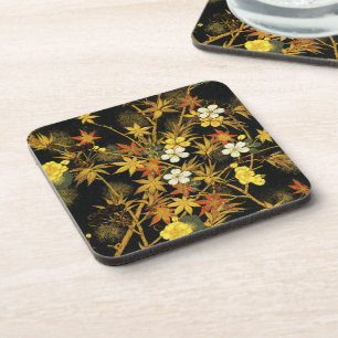 Dessous-de-verre L'automne japonais laisse l'art classique antique 