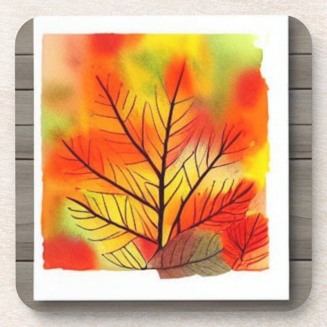 Dessous-de-verre L'automne laisse un éclat de couleur pour (Devant)