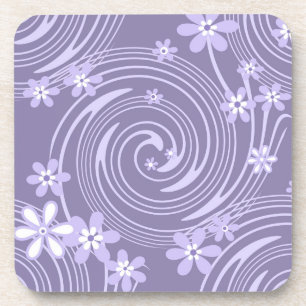 Dessous-de-verre Lavandre violette tourbillon couleur fleurs flore